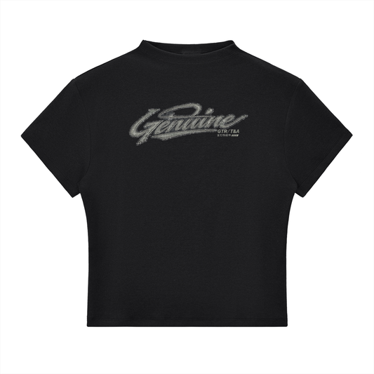 GENUINE MIDNIGHT Womens Essential Mock Neck T-Shirt